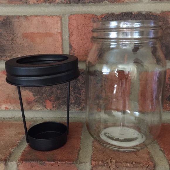 (2) Glass Jar Tea Light Candle Holders - Picture 4 of 7